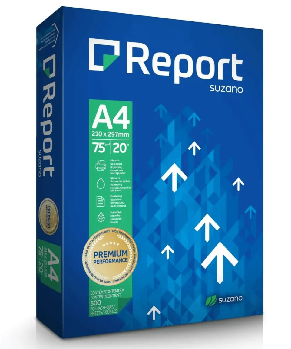 PAPEL A4 500F 75G AZ REPORT