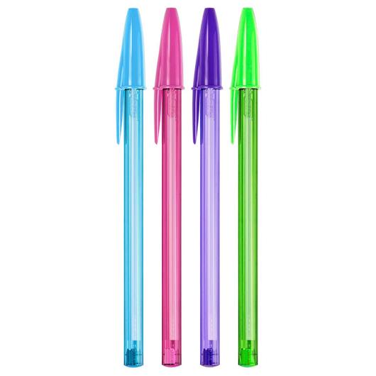 CANETA ESF 1.2 FASHION CORES C/4UN BIC
