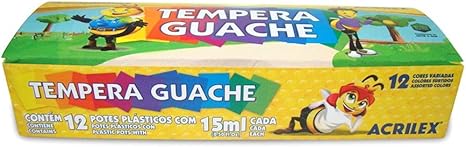 TINTA GUACHE 15ML ABELHINHAS C/12 RS ACRILEX