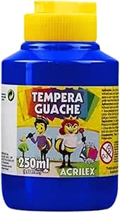 TINTA GUACHE TEMPERA 250ML 501 AZ TURQUESA ACRILEX