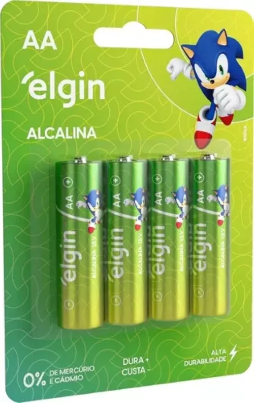 PILHA  AA  ALCALINA 4UN LR6 ELGIN