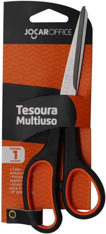 TESOURA MULTI-USO 21CM OFFICE 91014 CORES JOCAR