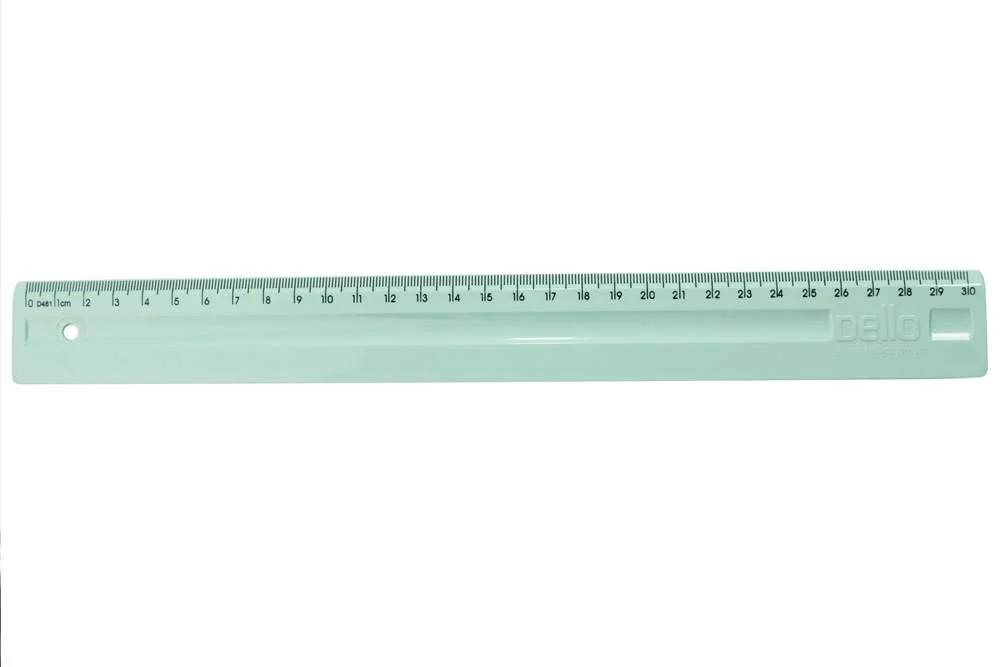 REGUA 30CM VERDE DELLO