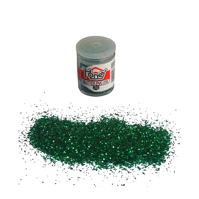 GLITTER PVC 015 C/12 VD BANDEIRA HONEY