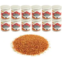 GLITTER PVC 015 C/12 LARANJA HONEY