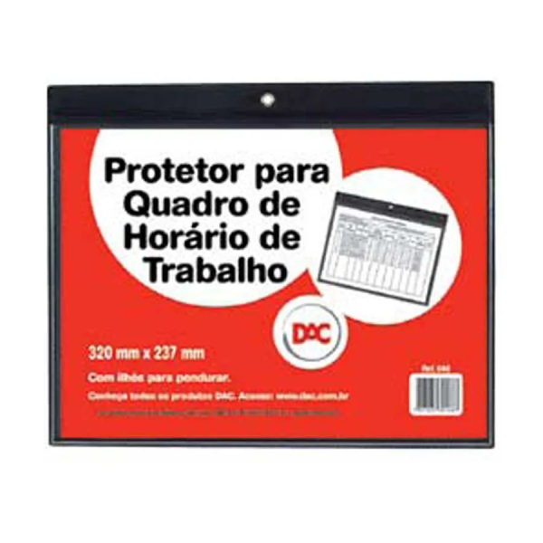 PORTA PROTETOR HORARIO DE TRABALHO 320X237 DAC
