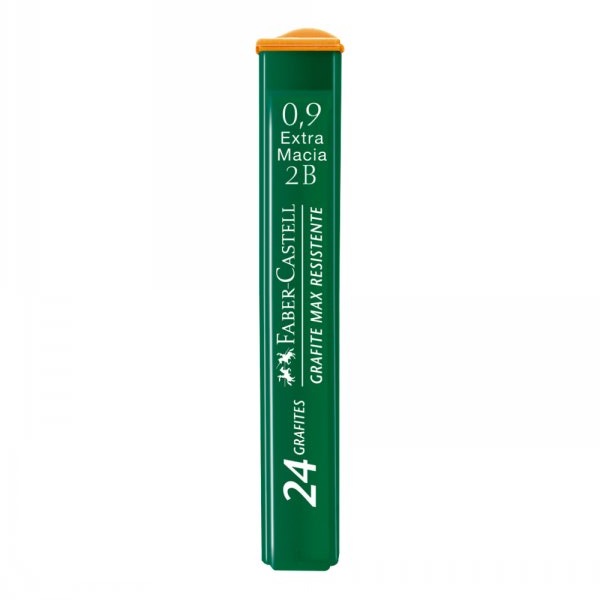 MINA GRAFITE 0.9MM 2B C/12 FABER-CASTELL