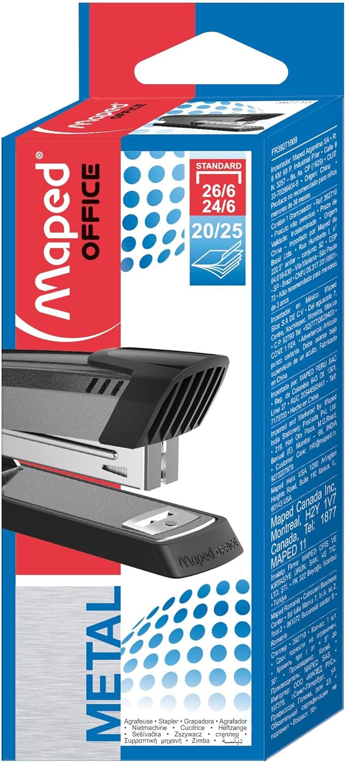 GRAMPEADOR 24/6-26/6 METAL 12CM 20/25FL E3543 PR MAPED