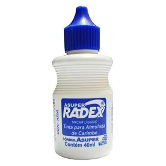 TINTA P/CARIMBO 40ML AZ ASUPER RADEX