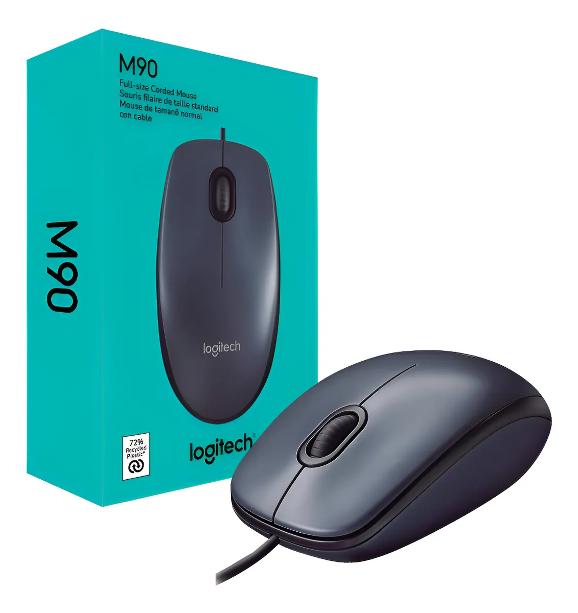 MOUSE USB C/FIO OP CZ/PR M90 LOGITECH