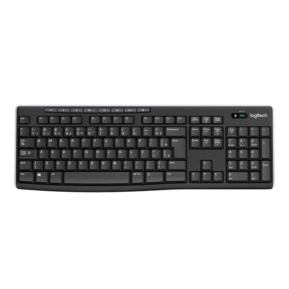 TECLADO S/FIO ABNT2 K270 PR LOGITECH