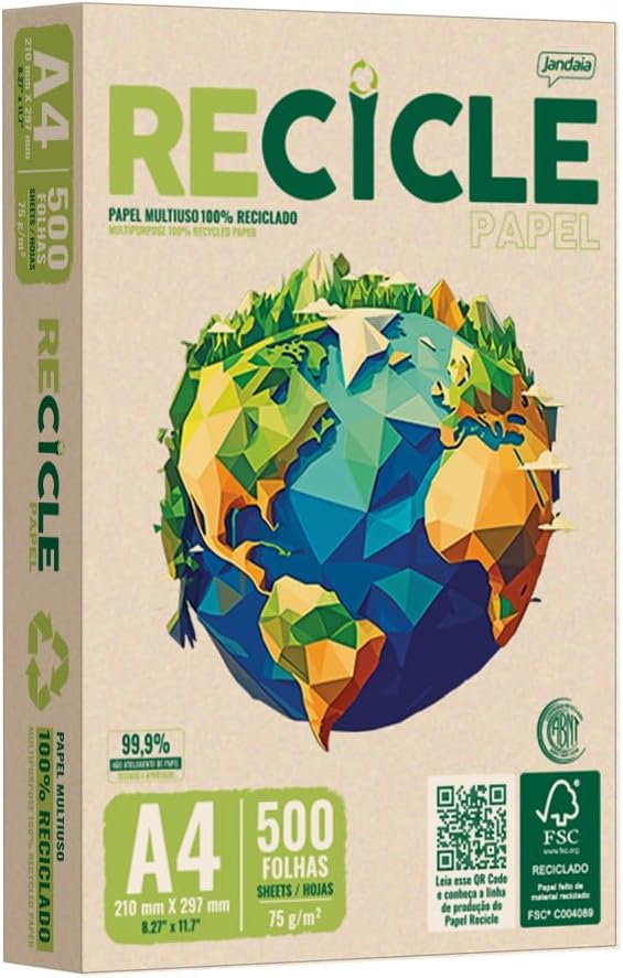 PAPEL A4 75G 500F RECICLADO ECO CHAMEX
