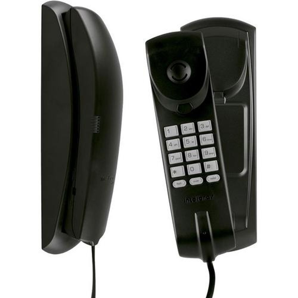 TELEFONE C/FIO S/CHAVE/GOND TC20 PR INTELBRAS