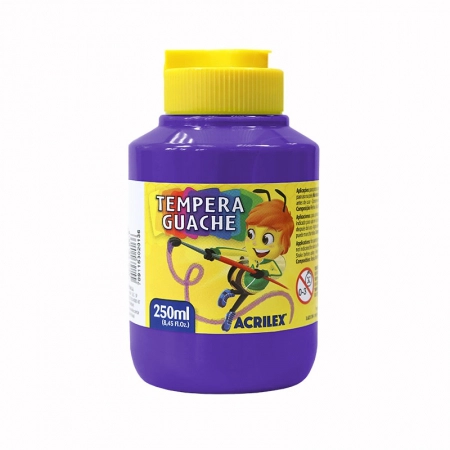 TINTA GUACHE TEMPERA 250ML 516 VIOLETA ACRILEX