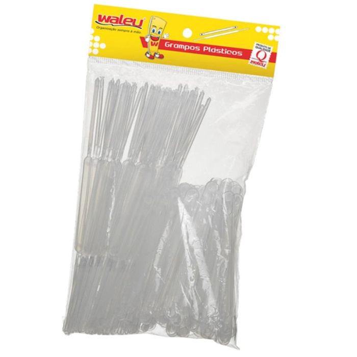 GRAMPO TRILHO P/ PASTA C/50 CR WALEU