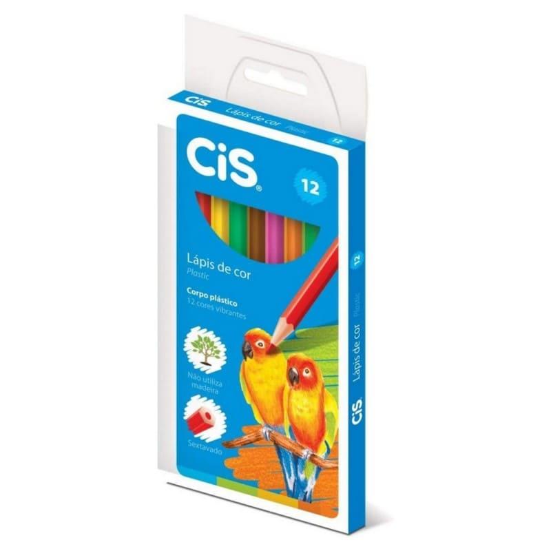 LAPIS DE COR GD PLASTIC 12 CORES CIS
