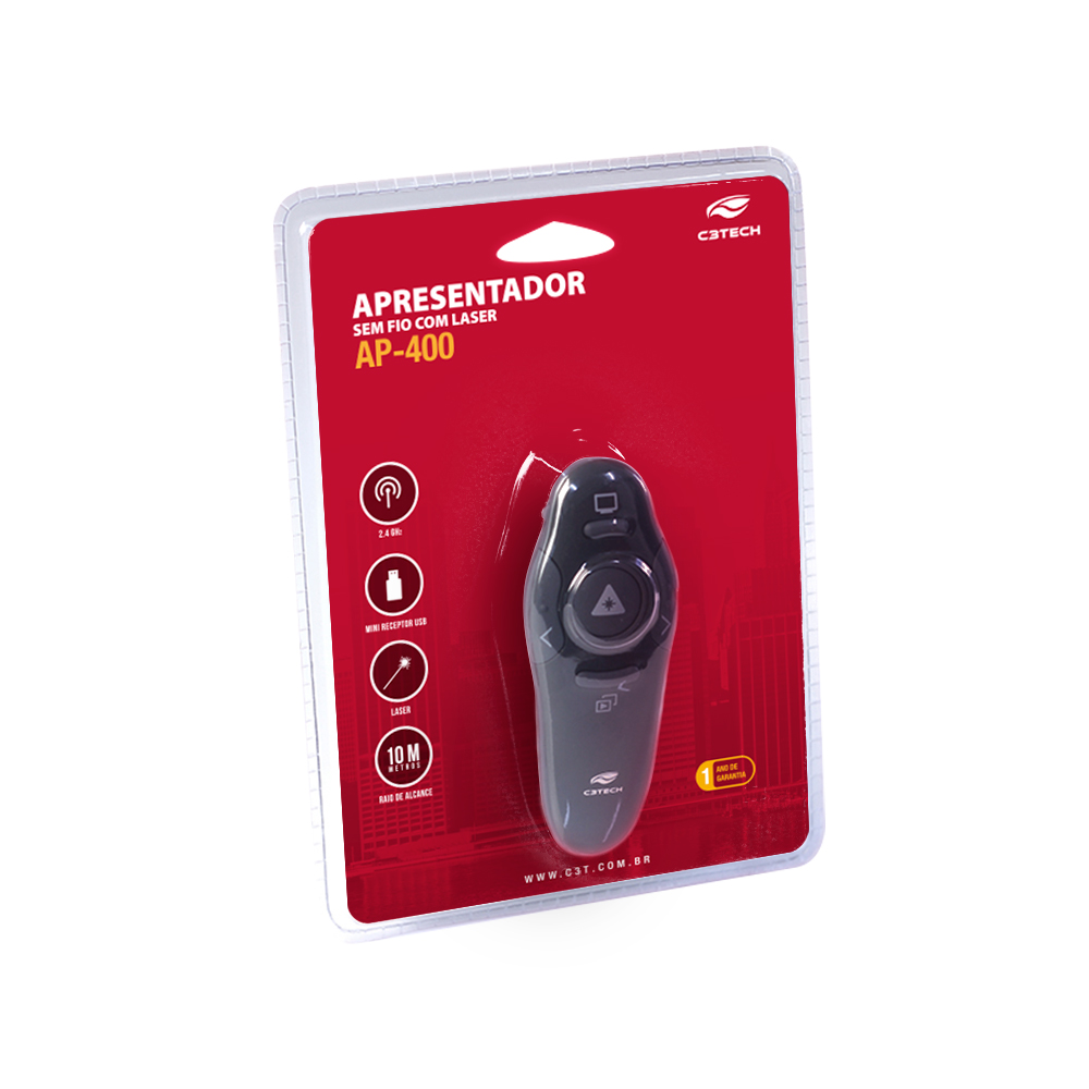 APRESENTADOR LASER POINT S/FIO AP-400 C3TECH