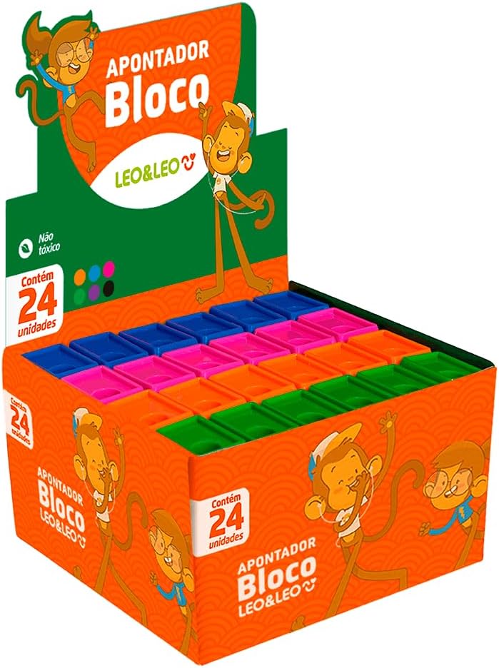 APONTADOR C/DEPOSITO BLOCO C/24 4531 CORES LEO E LEO