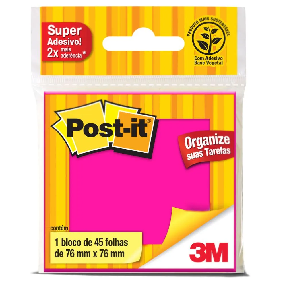 POST-IT ADESIVO 45F 76X76 RS 3M