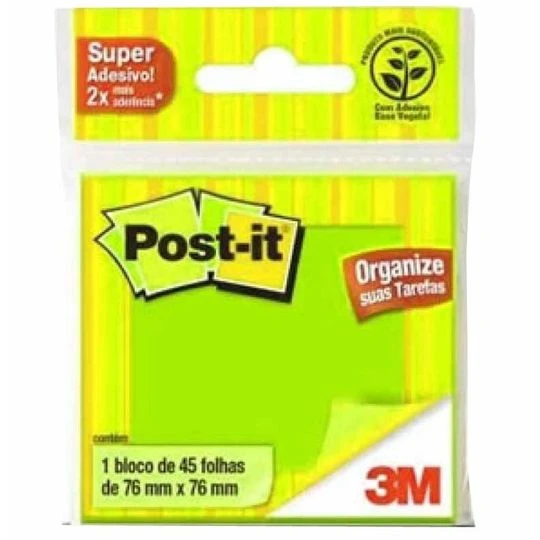 POST-IT ADESIVO 45F 76X76 VD 3M