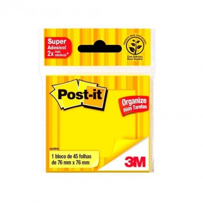 POST-IT ADESIVO 45F 76X76 AM NEON 3M
