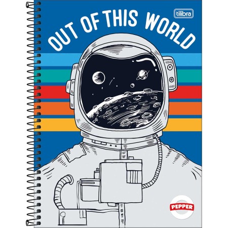 CADERNO ESP UNIV CD 1M 80F C/4 PEPPER MASC TILIBRA