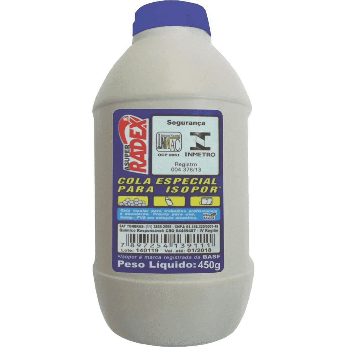 COLA ISOPOR 450G RADEX