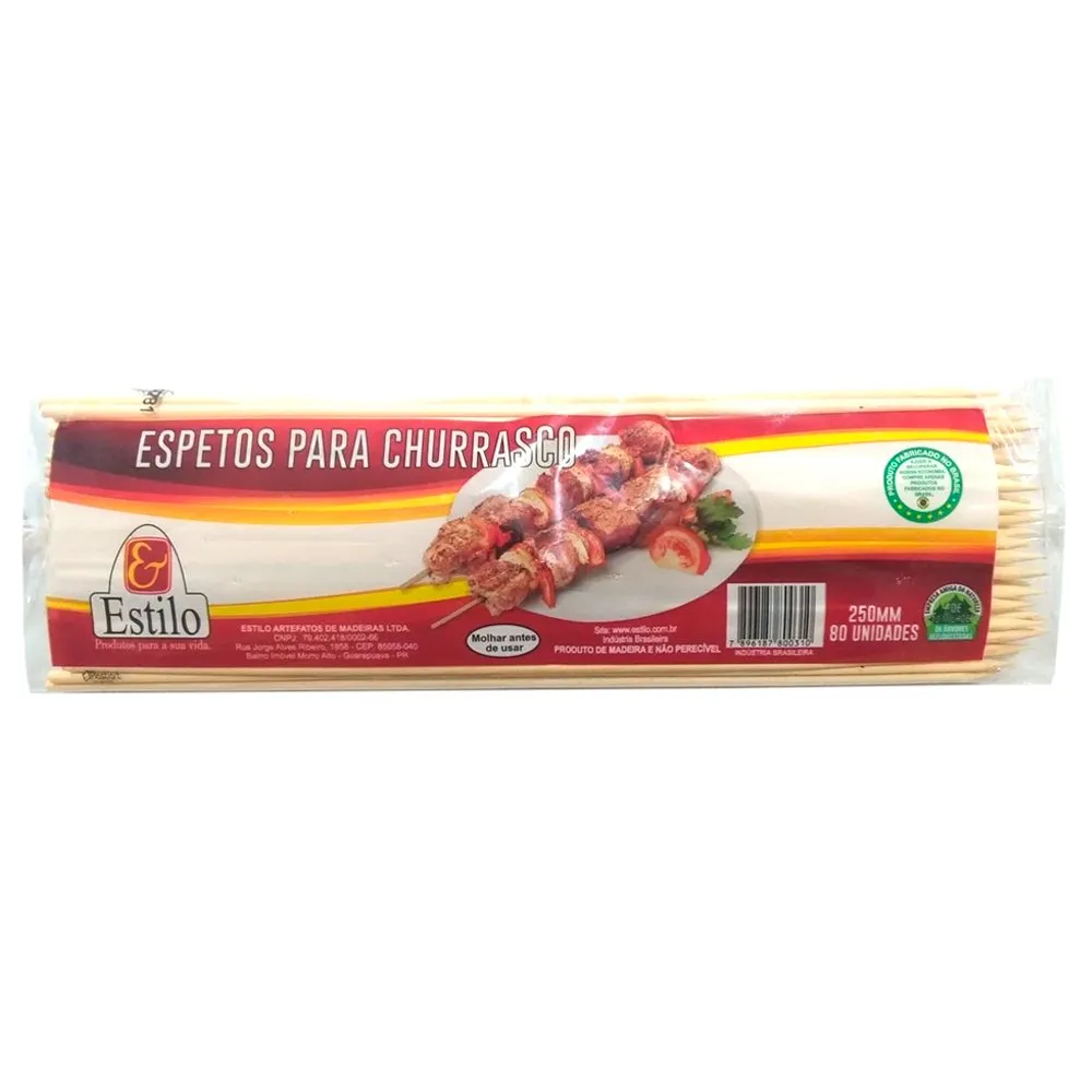 PALITO P/ CHURRASCO C/80 ESTILO