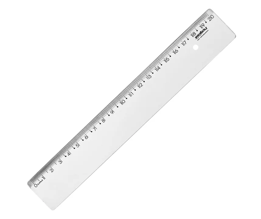 REGUA 20CM NEW LINE CRISTAL
