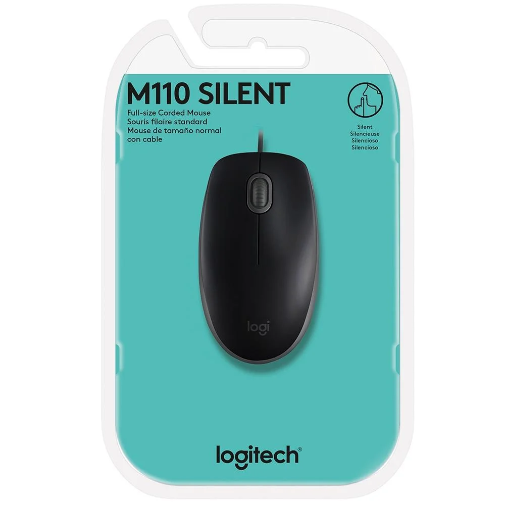 MOUSE USB OP PR SILENT M110 LOGITECH