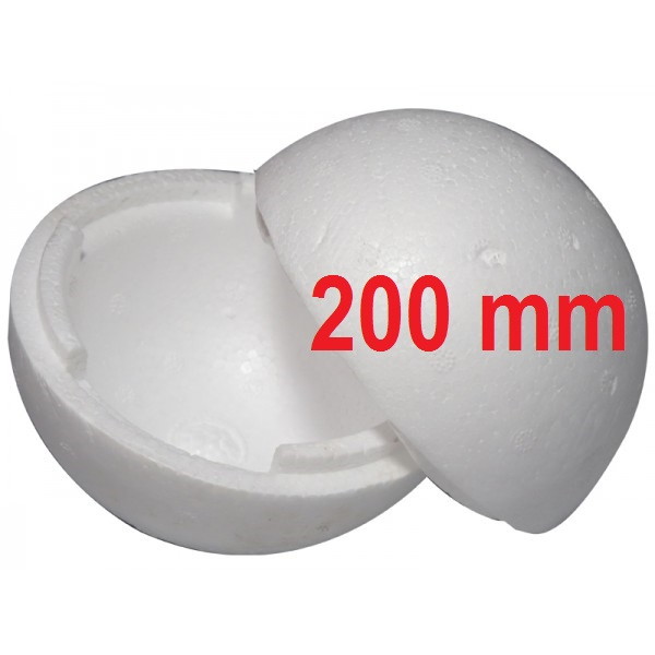 BOLA DE ISOPOR 200MM C/2 FRICALOR