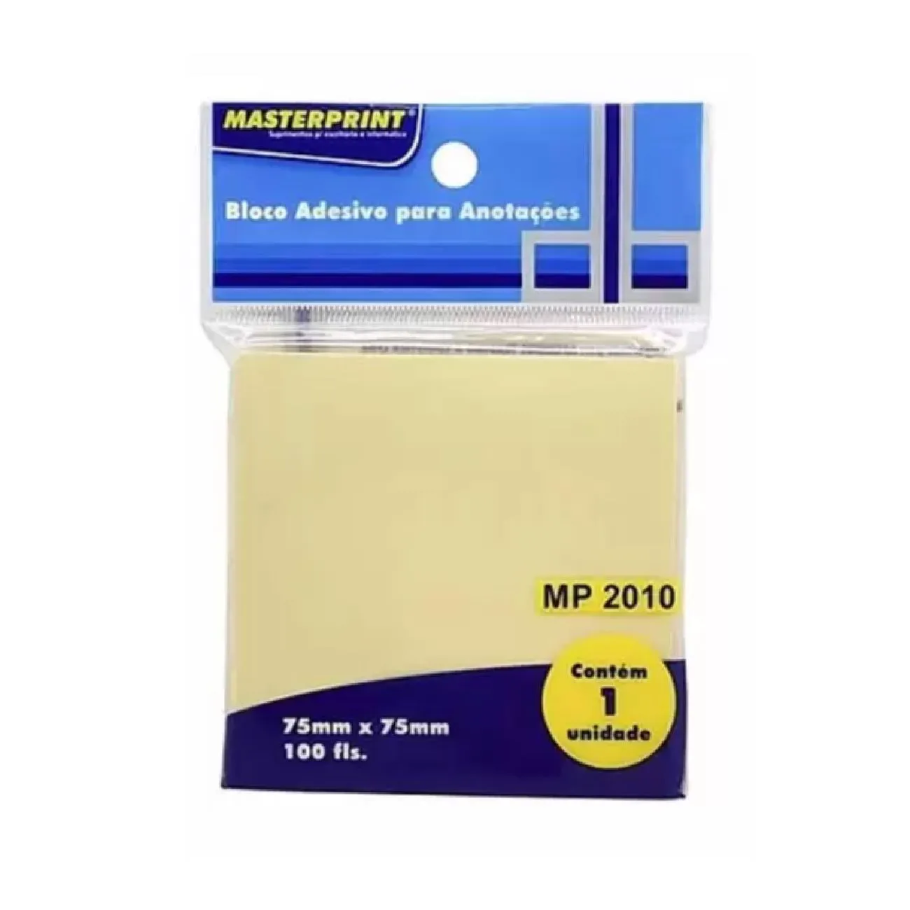 BLOCO ADESIVO P/ RECADO 76X102 100F AM MASTERPRINT