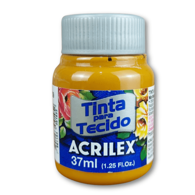 TINTA P/TECIDO 37ML 539 FOSCA C/12 SIENA NAT FM ACRILEX