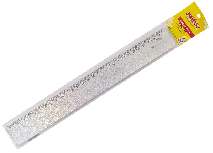 REGUA 30CM NEW LINE HOLO GLITTER WALEU