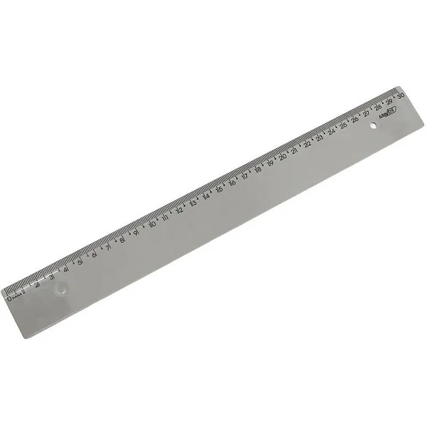 REGUA 30CM NEW LINE PT WALEU