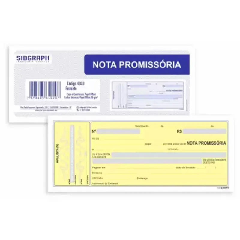NOTA PROMISSORIA GRANDE 50F SIDGRAPH