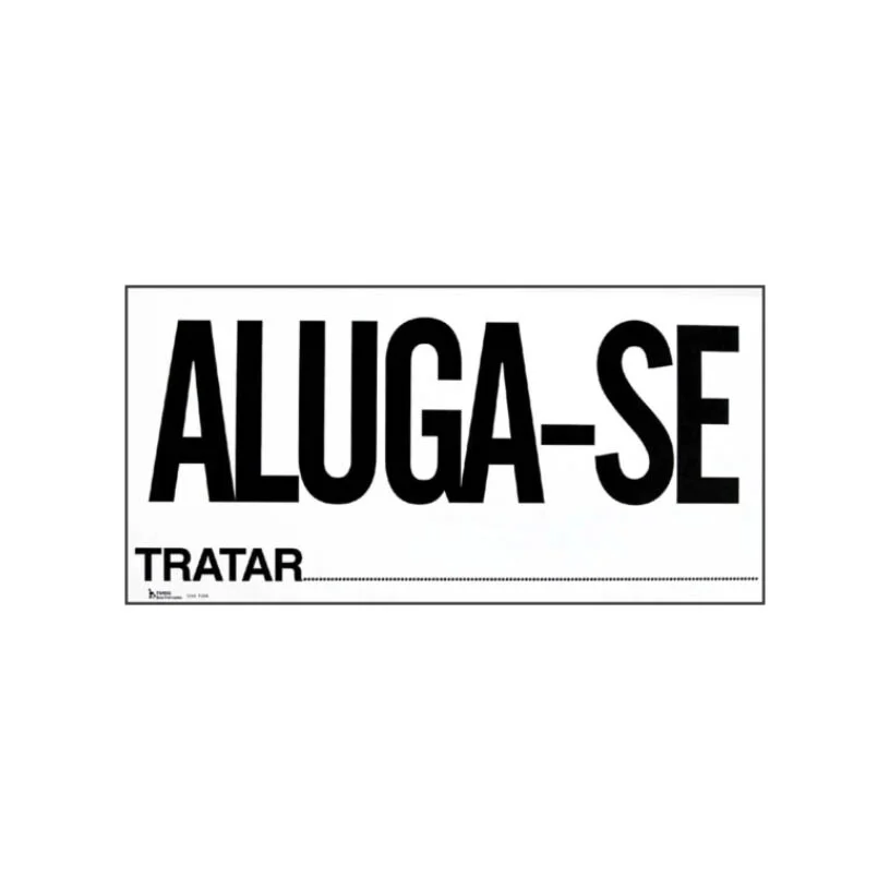 PLACA DE ALUGA-SE C/ 50F SIDGRAPH