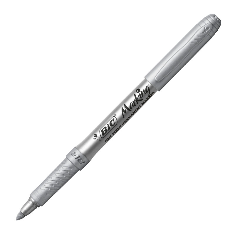 MARCADOR PERMANENTE INTENSITY PRATA BIC