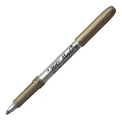 MARCADOR PERMANENTE METALICA BRONZE BIC