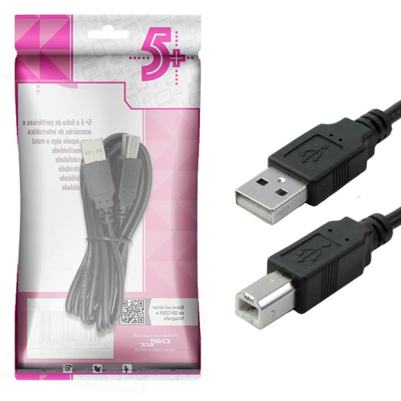 CABO USB 2.0 P/IMPRESSORA 2M 018-1403 CHIPSCE
