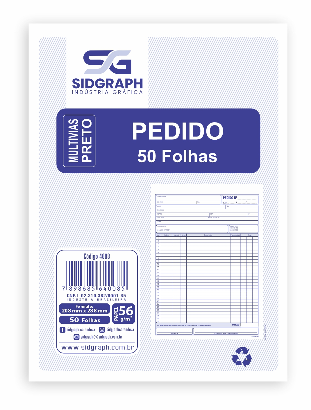 PEDIDO S/COPIA 50F 208X288 C/10 SIDGRAPH