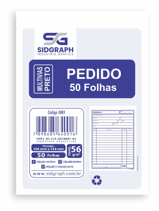 PEDIDO S/COPIA 50F 4001 104X144 C/20 SIDGRAPH