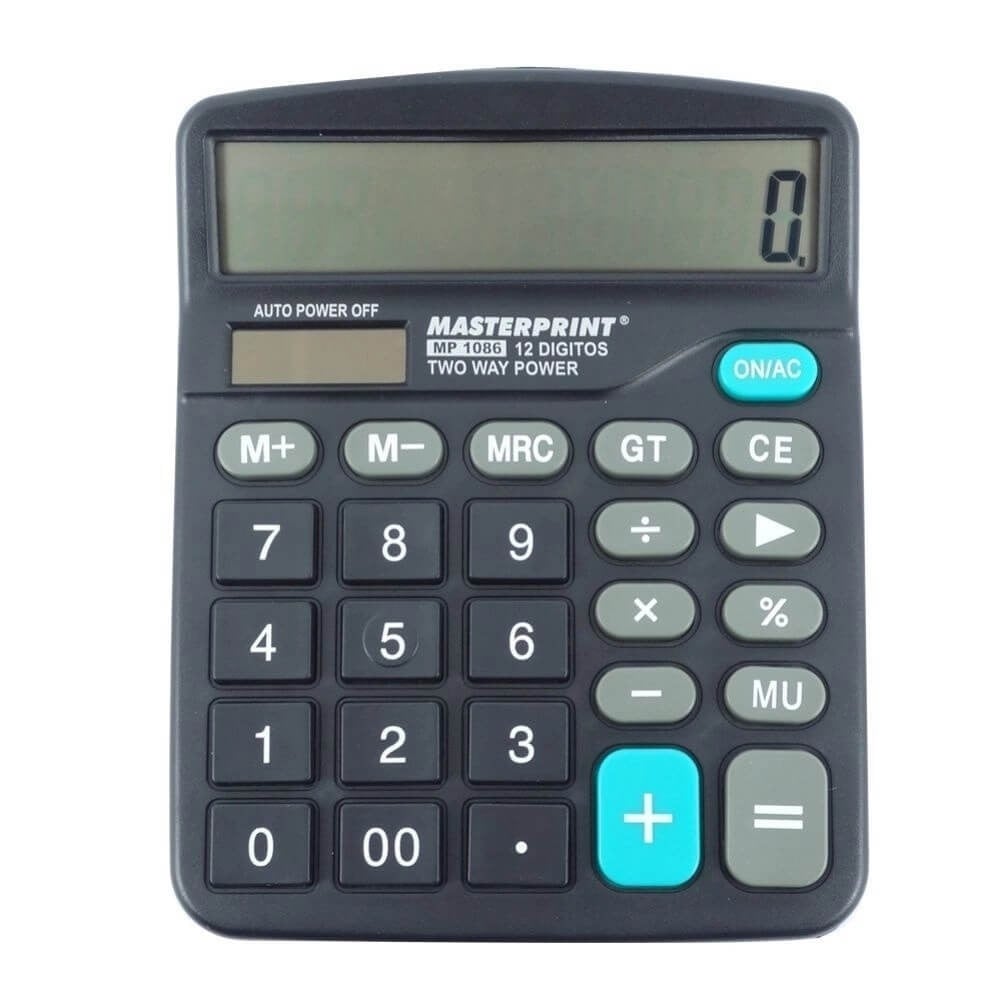 CALCULADORA 12 DIG MP 1086 MASTERPRINT