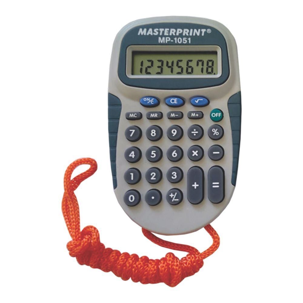 CALCULADORA 8 DIG MP 1051 C/CORDAO MASTERPRINT