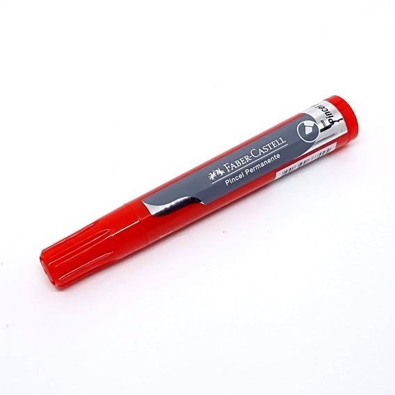 MARCADOR PERM PINCEL PONTA CHANFRADA VM FABER CASTELL