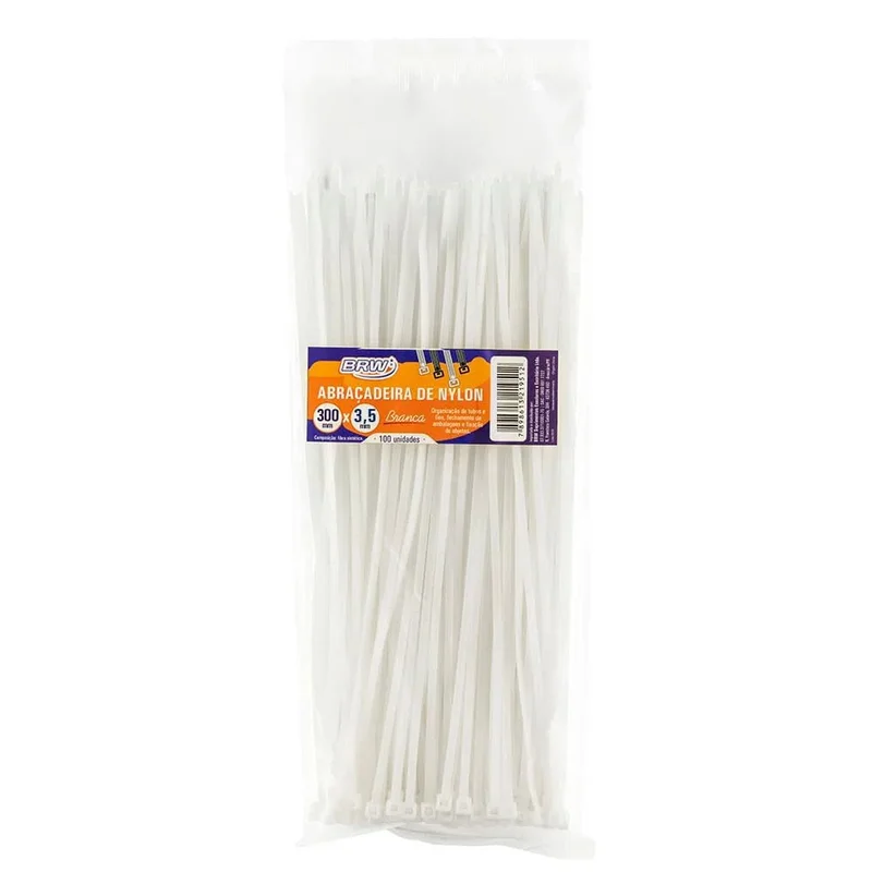 ABRACADEIRA NYLON 300X3,5MM C/100 BRW