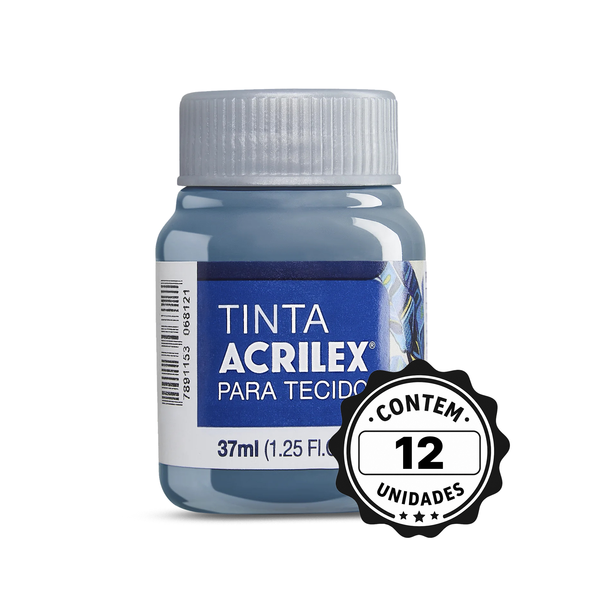 TINTA P/TECIDO 37ML 574 FOSCA C/12 CZ LUNAR ACRILEX