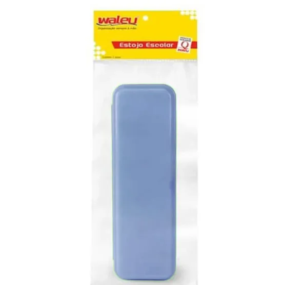 ESTOJO ESC PLASTICO PLUS AZ PASTEL WALEU