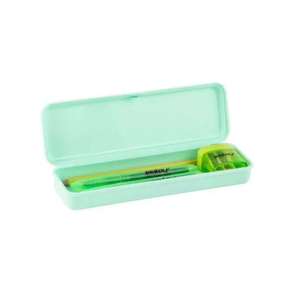 ESTOJO ESC PLASTICO PLUS VD PASTEL WALEU
