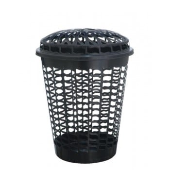 CESTO TELADO C/TAMPA 30L PR MERCONPLAS